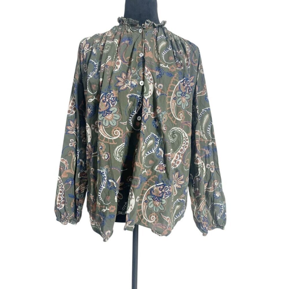 Mille Resort & Travel Size Large  Top Blouse Paisley Boho